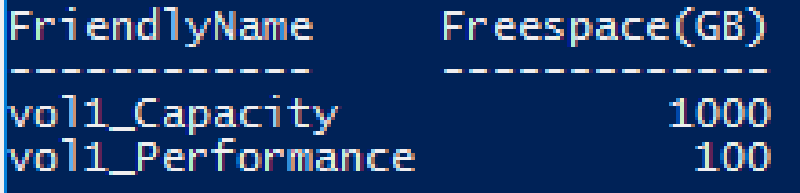 Size of Storage Tiers after expansion