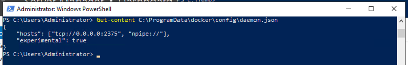 New DockerD daemon.conf settings