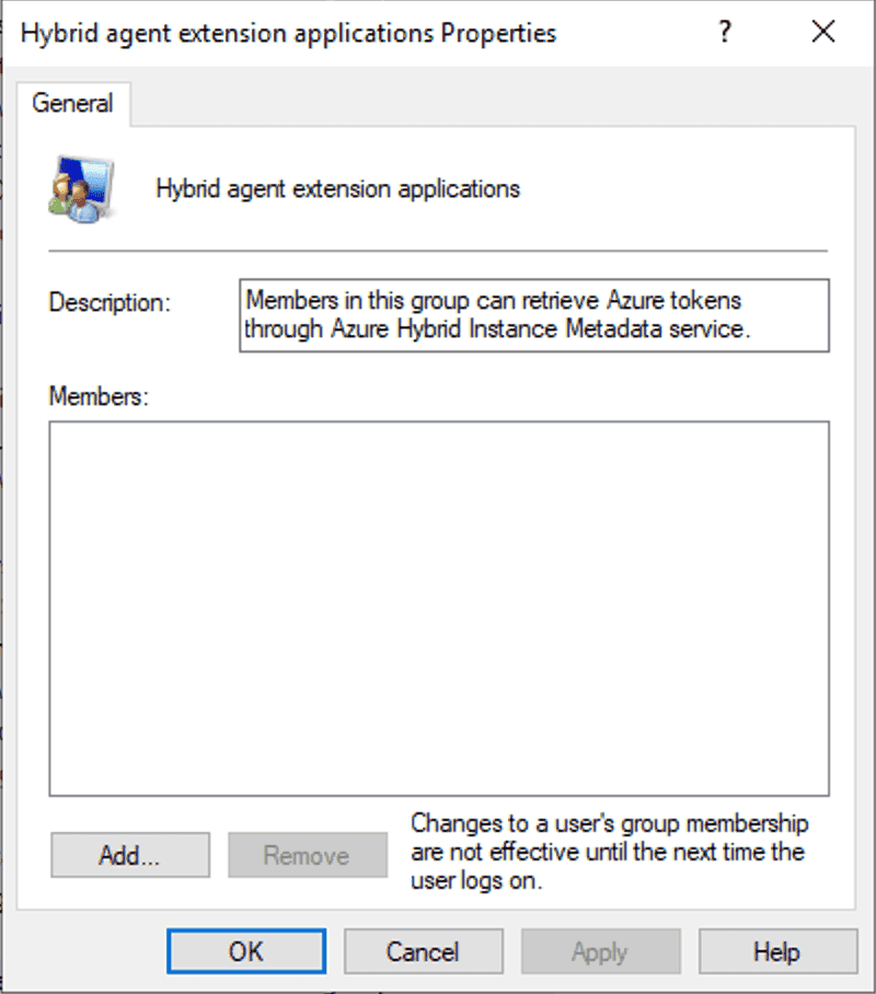 Azure Arc Security Group